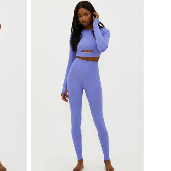 ⛱️ BEACH RIOT Periwinkle Waffle Piper Legging ⛱️ - Picture 5 of 5